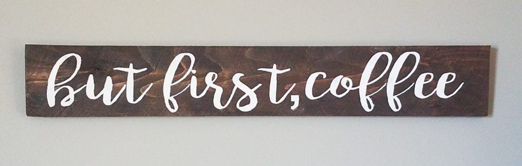 Click for the full tutorial to make your own DIY painted wood signs using your Cricut or Silhouette cutting machine. Create your own Fixer Upper farmhouse signs. Simple and minimalist home decor. Make small or large wall decor to fit your needs. Decorate your home with DIY wall art you made yourself!