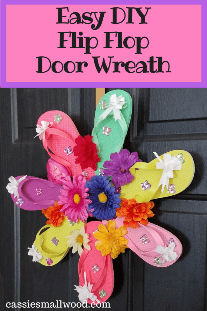 flip flop door wreath