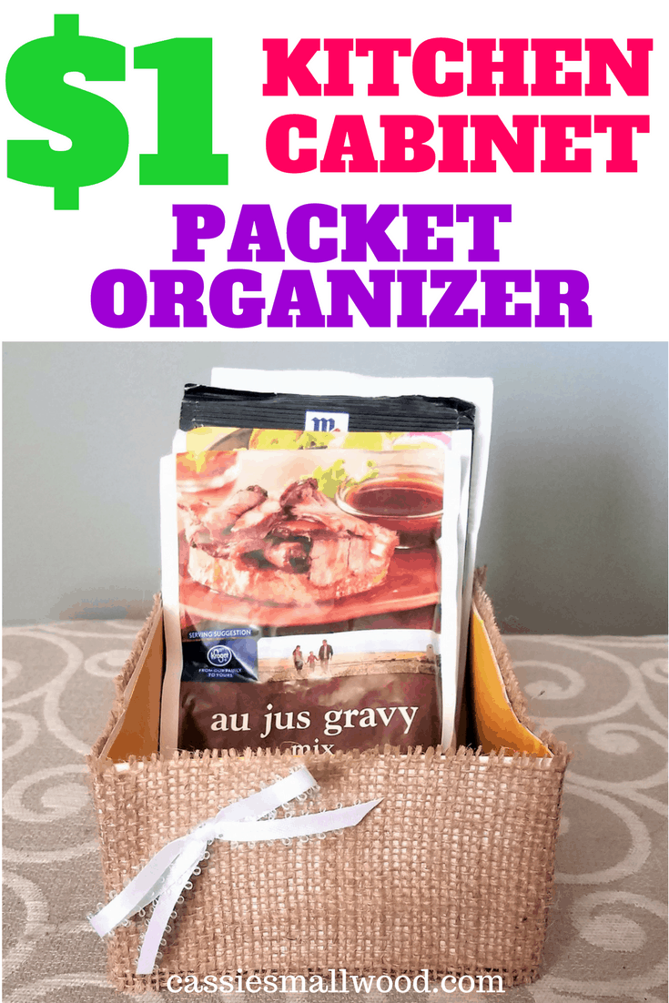 Kitchen Organization DIY Packet Organizer Cassie Smallwood