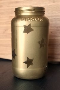 Twinkle twinkle little star mason jars for boy or girl baby shower