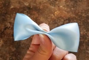 DIY Bow Tie Gold and blue mason jar star party decoration