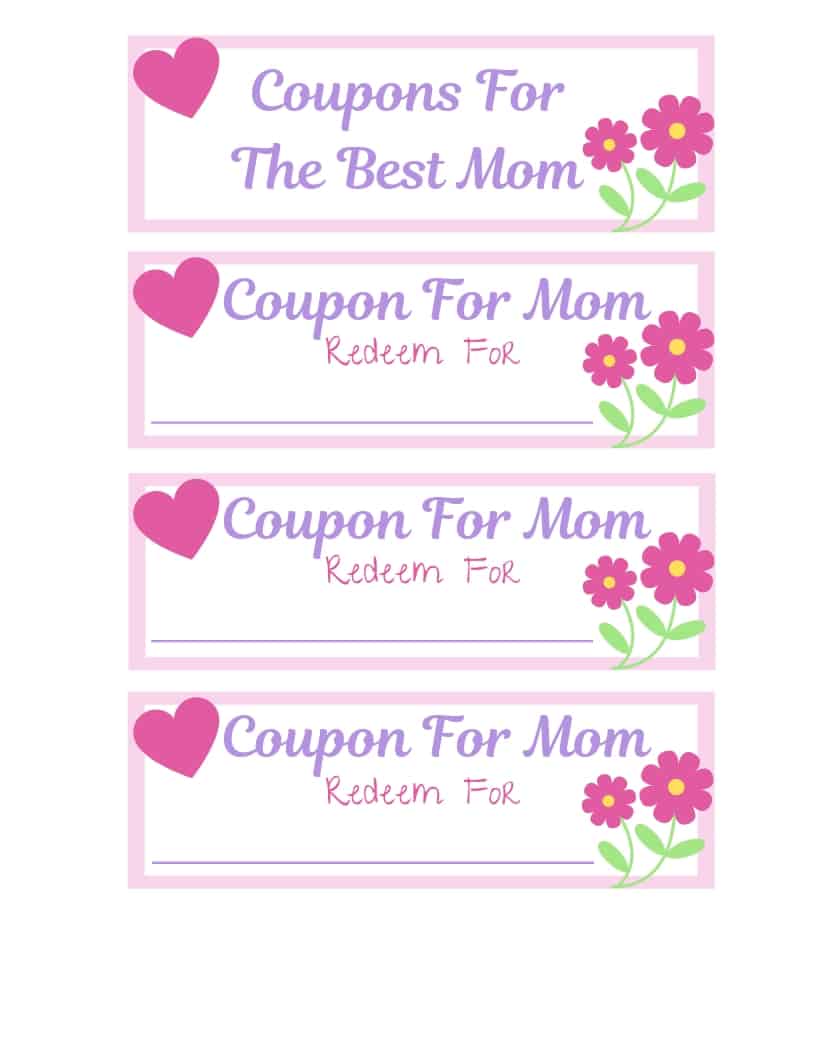 How To Make A Tear Out Coupon Book For Mother's Day Cassie Smallwood