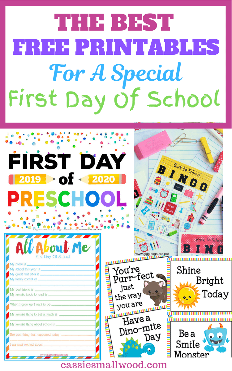 Free Back to School Printables