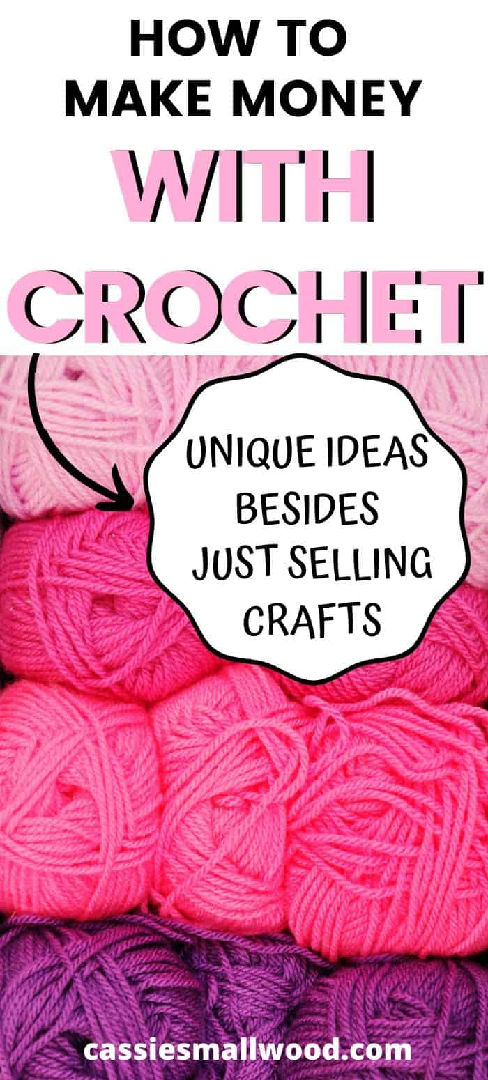 You'll love these ideas for selling the best crochet items. How to make awesome handmade yarn crafts to sell and lost of other ideas for how to make money designing yarn crafts with your own two hands. Fun things to sell online with crocheting. These ideas go beyond selling on Etsy or at craft fairs and give you unique ways to make extra cash by starting a crochet business. #crochetideas #craftstomakeandsell