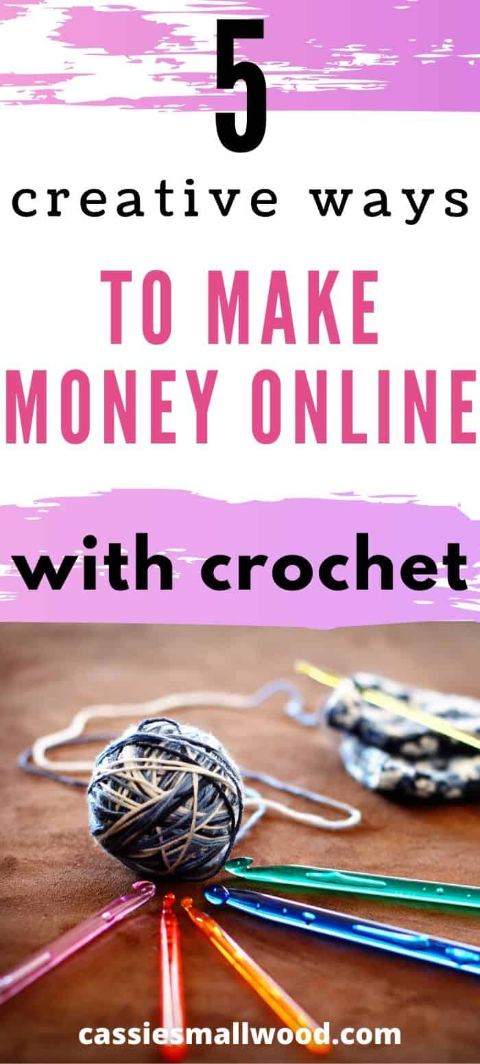 These crochet ideas for things to sell besides just your handmade crafts will give you inspiration for what fun things to sell so you'll know how to make money besides just on Etsy or at craft fairs. Tips for selling crochet patterns, crochet courses, crocheting memberships, teaching crochet to beginners. #sellingcrochetitems #crochetideastosell