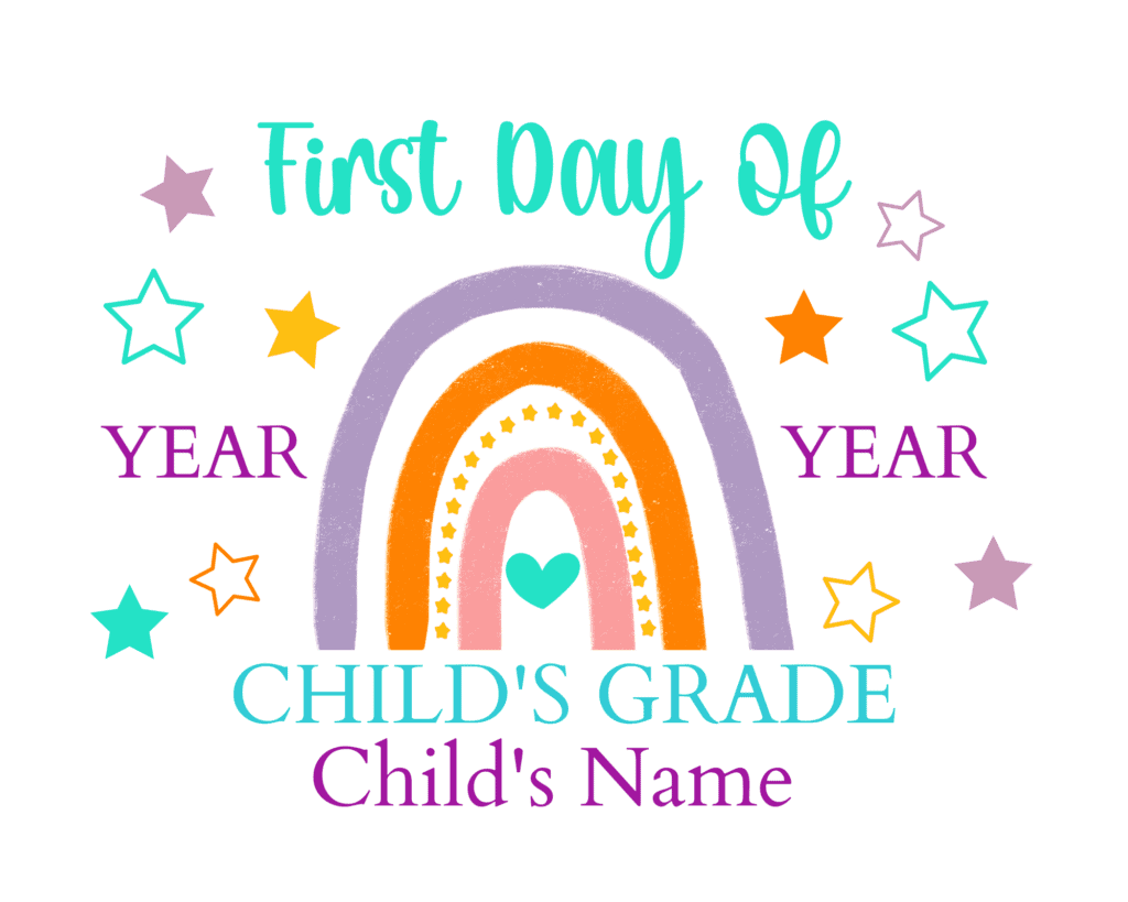 Editable first day of school signs free printable pdf