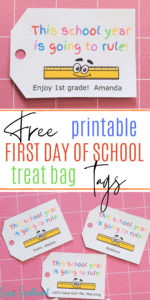 Welcome back to school goodie bag tags free printable