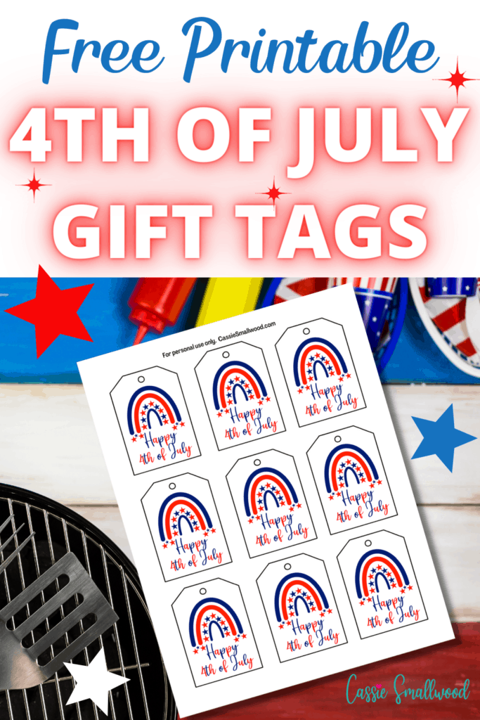 Free Printable 4th Of July Favor Tags - Cassie Smallwood