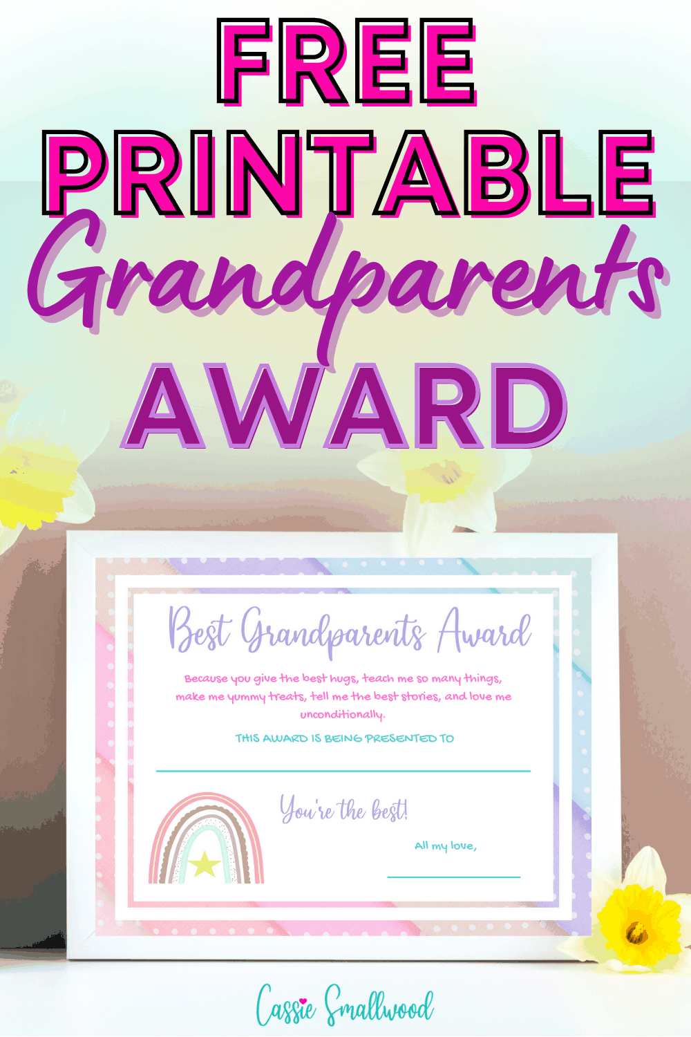 Free printable grandparents day certificate pdf download