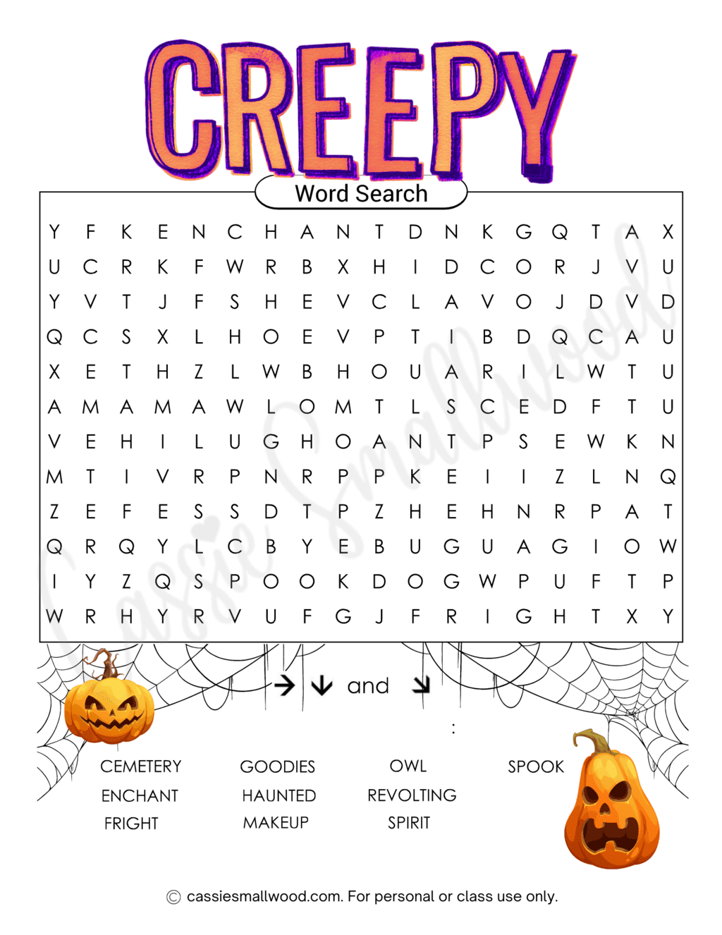 free-printable-halloween-word-searches-cassie-smallwood for Halloween Word Search Printable Free FREE Printable Halloween Word Searches - Cassie Smallwood for Halloween Word Search Printable Free