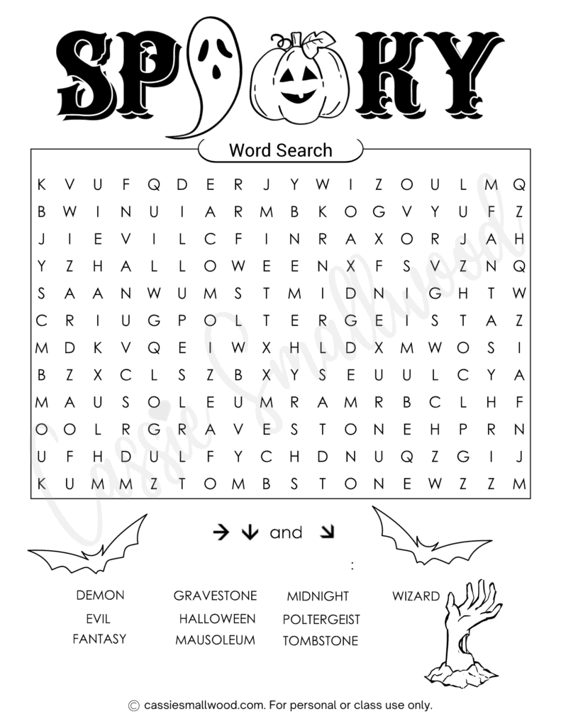 FUN Free Printable Halloween Word Searches - Cassie Smallwood fun-free-printable-halloween-word-searches-cassie-smallwood