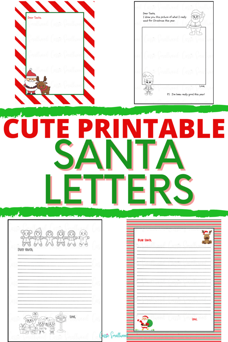 4 Blank Letter To Santa Templates