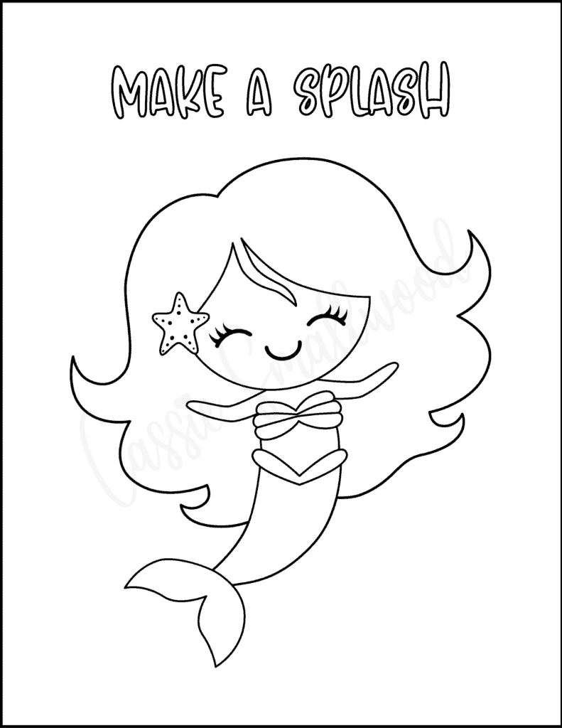 66 Collection Mermaid Coloring Pages Cute  HD