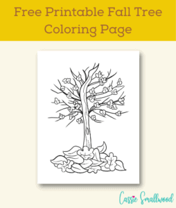 Free Printable Autumn Tree Coloring Page