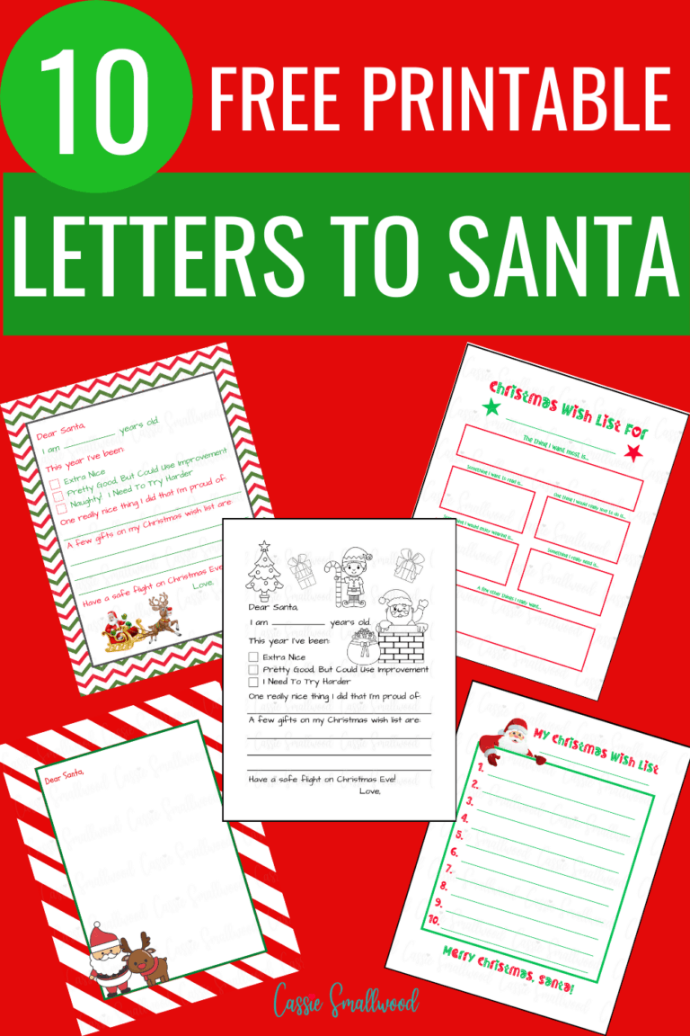 10 Cute Letter To Santa Templates