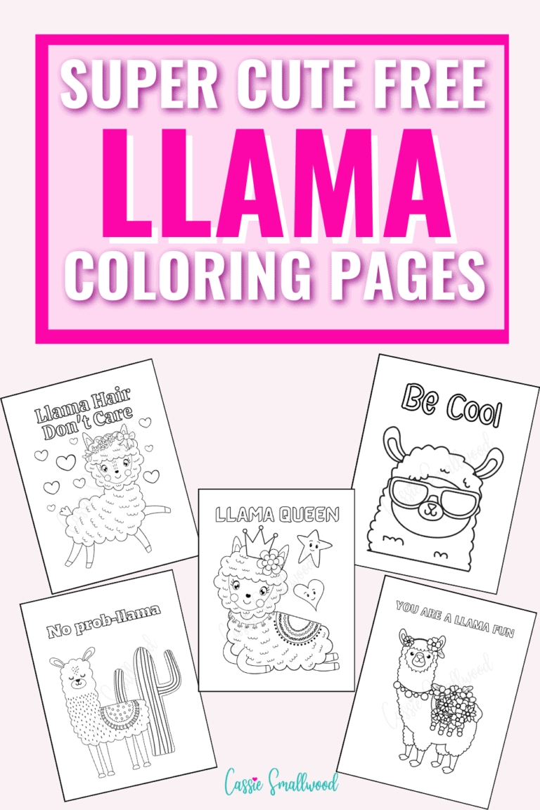 7 Insanely Cute Llama Coloring Pages