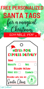 Printable Santa Gift Tags That You Can Personalize