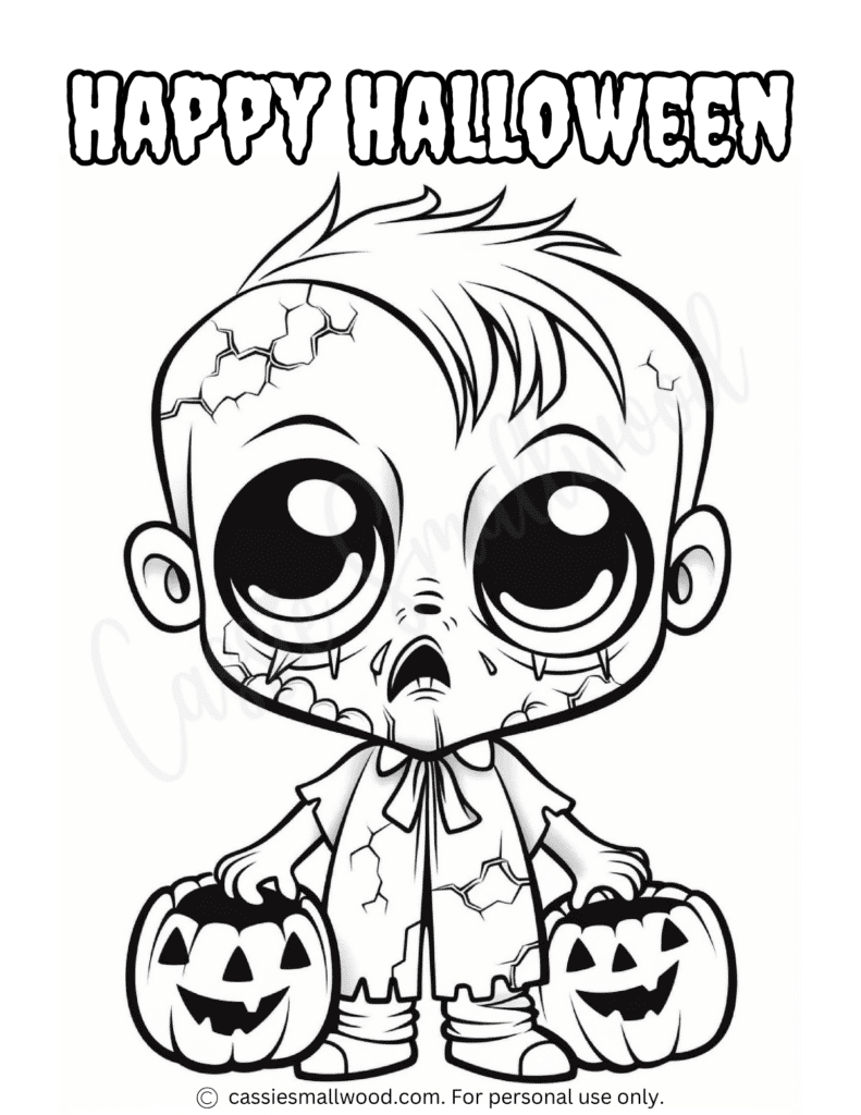 Printable Halloween Coloring Book (37 Pages) – Cassie Smallwood