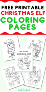 Free Printable Christmas Elf Coloring Pages