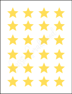 Full Page Yellow Star