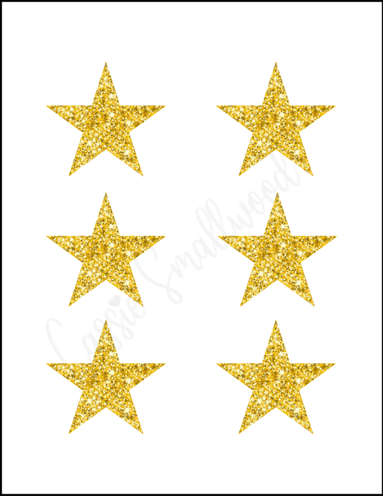 46 Printable Star Templates (Tons Of Different Sizes) - Cassie Smallwood