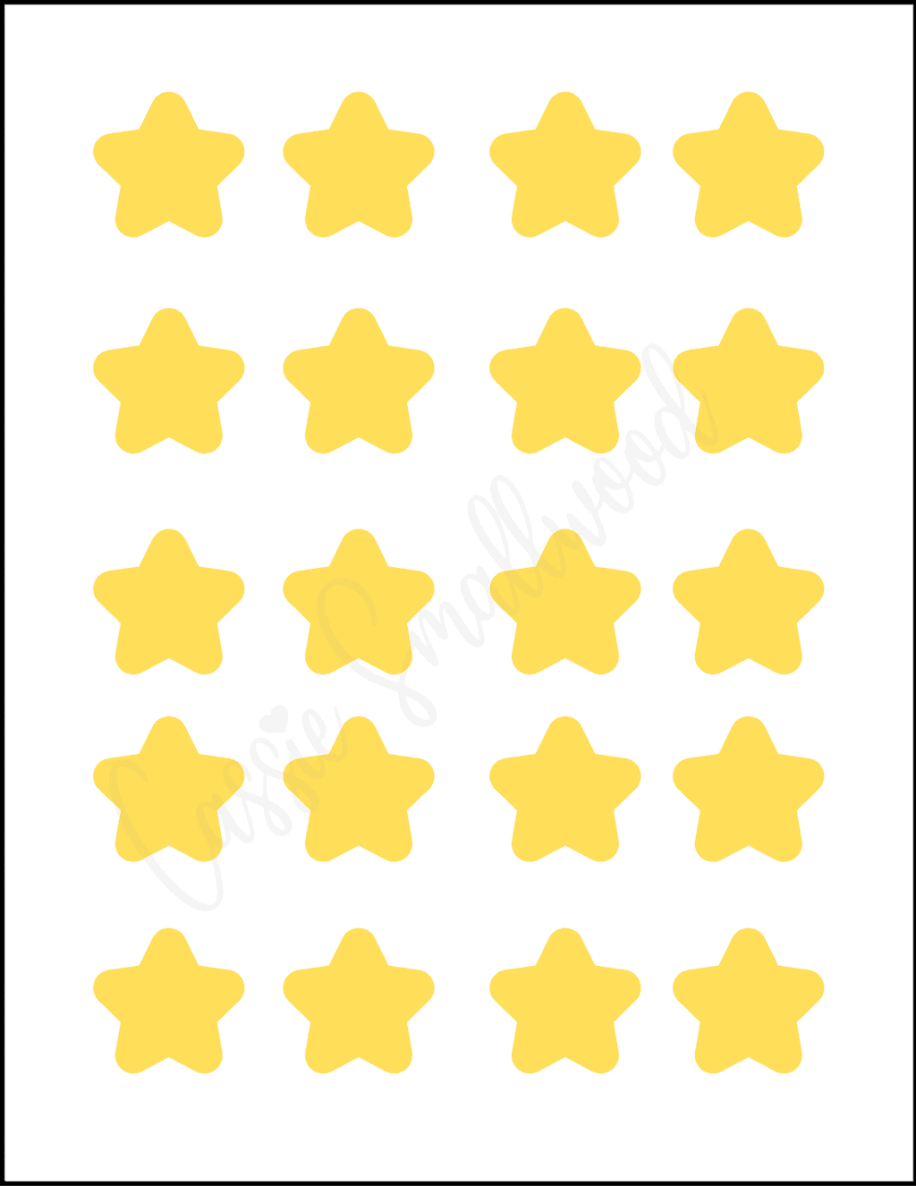 46 Printable Star Templates (Tons Of Different Sizes) - Cassie Smallwood