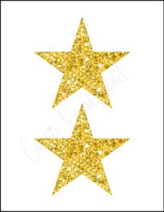 5 inch gold star template printable pdf