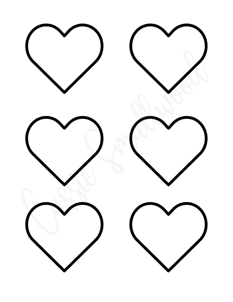 25 Cute Printable Heart Templates (Tons Of Different Sizes and Shapes