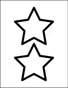 5 inch printable star outline pattern