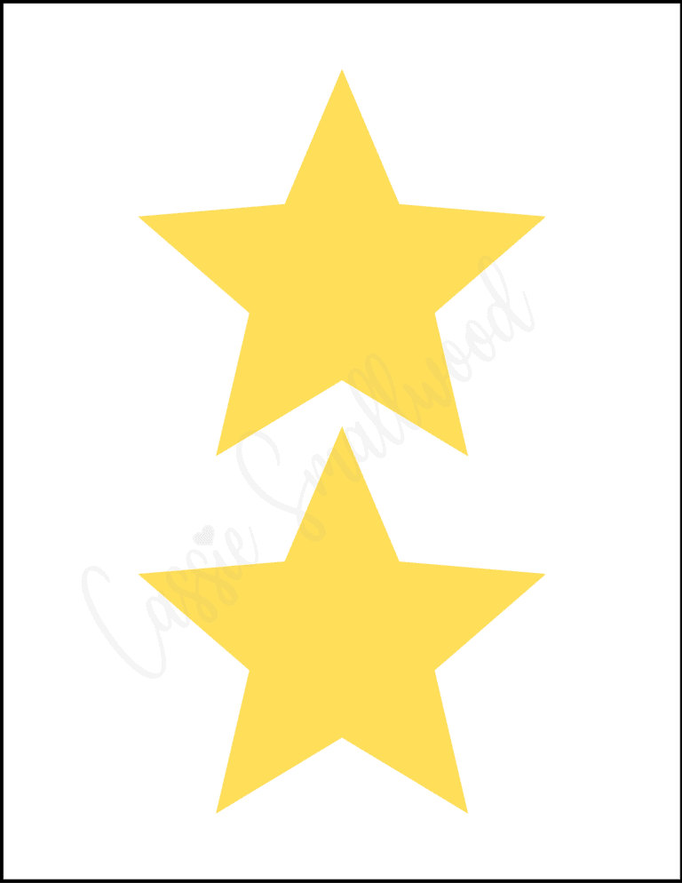 46 Printable Star Templates (Tons Of Different Sizes) Cassie Smallwood