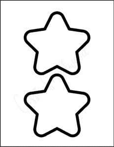 5 Inch Rounded Star Blank Template