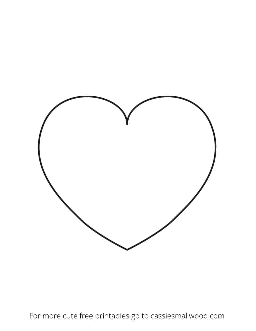 6 inch Heart Template - Cassie Smallwood