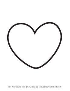 7 inch Heart Template - Cassie Smallwood