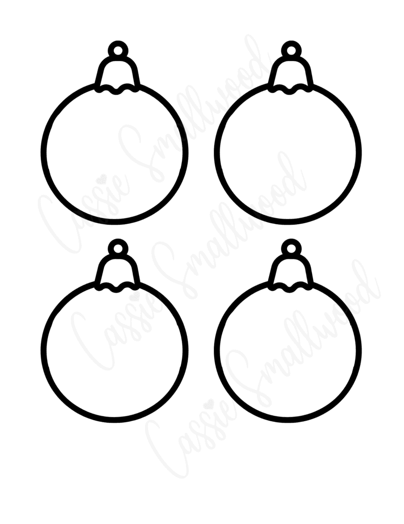 Cute Printable Christmas Ornaments - Cassie Smallwood