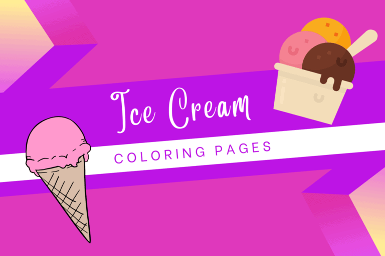 19 Cute Ice Cream Coloring Pages
