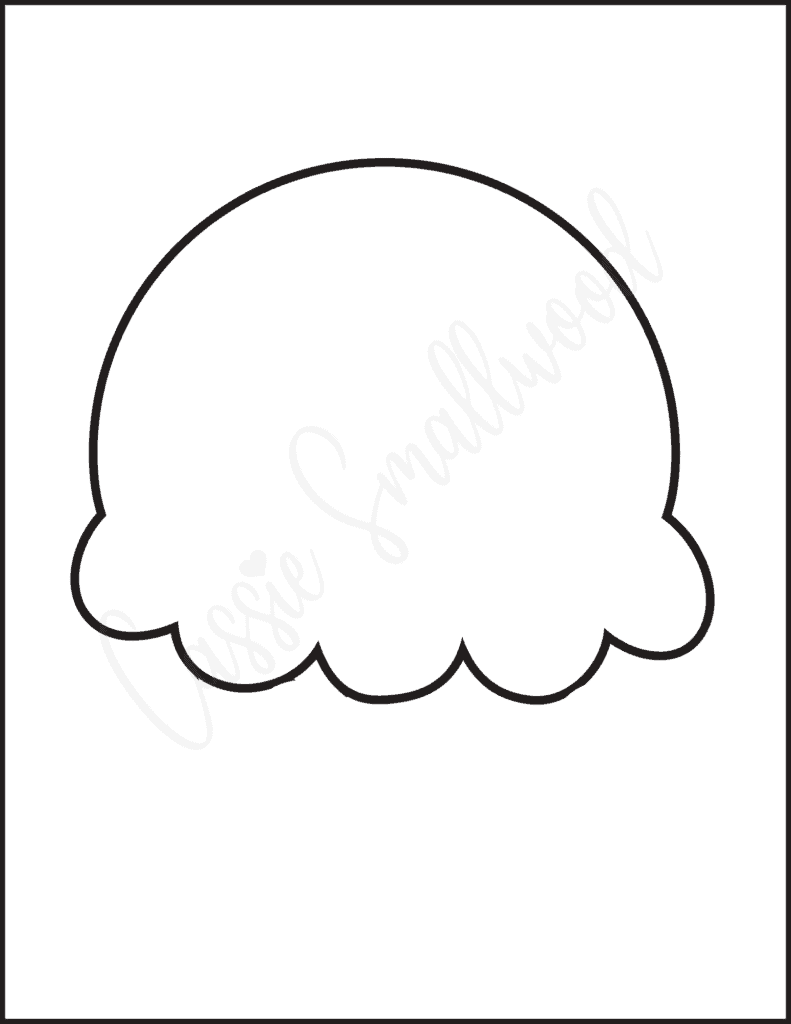 free printable ice cream scoop cut out large
