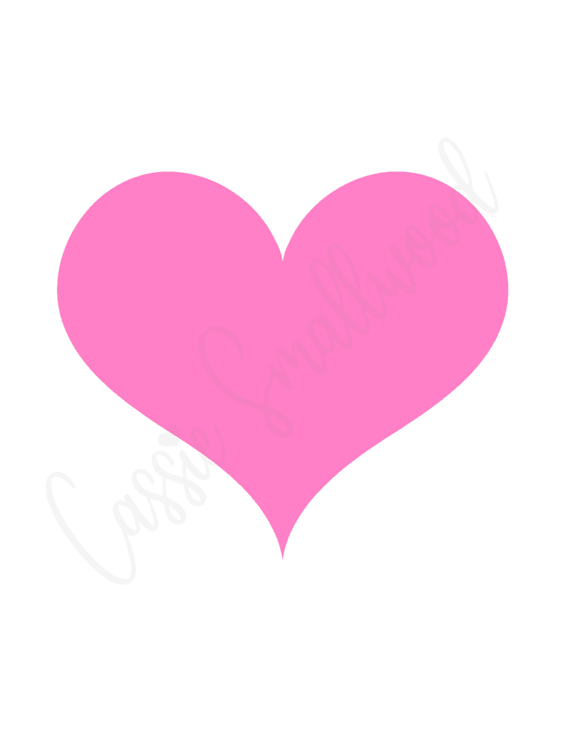 25 FREE Printable Heart Templates (Small To Large Sizes) Cassie Smallwood