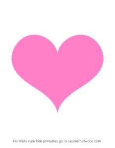Large Pink Heart Template - Cassie Smallwood