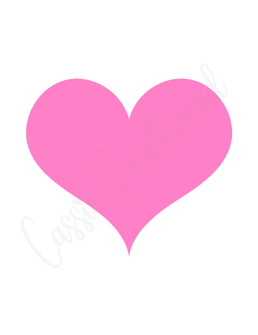 25 FREE Printable Heart Templates (Small To Large Sizes) - Cassie Smallwood