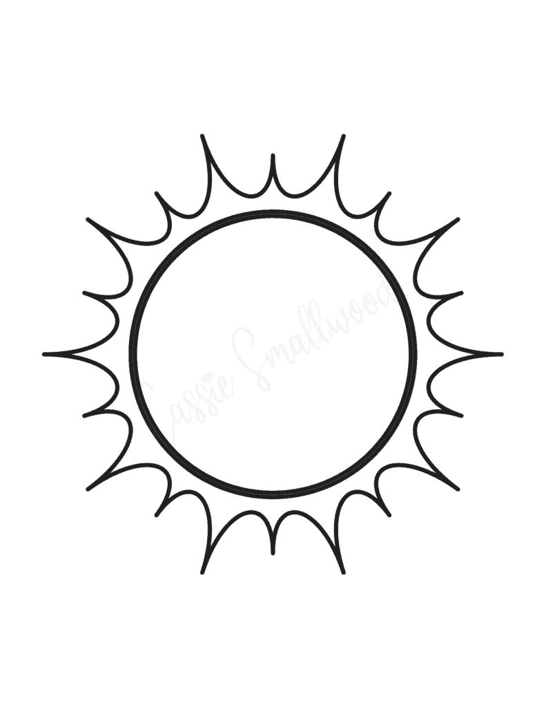 Sun Template To Print