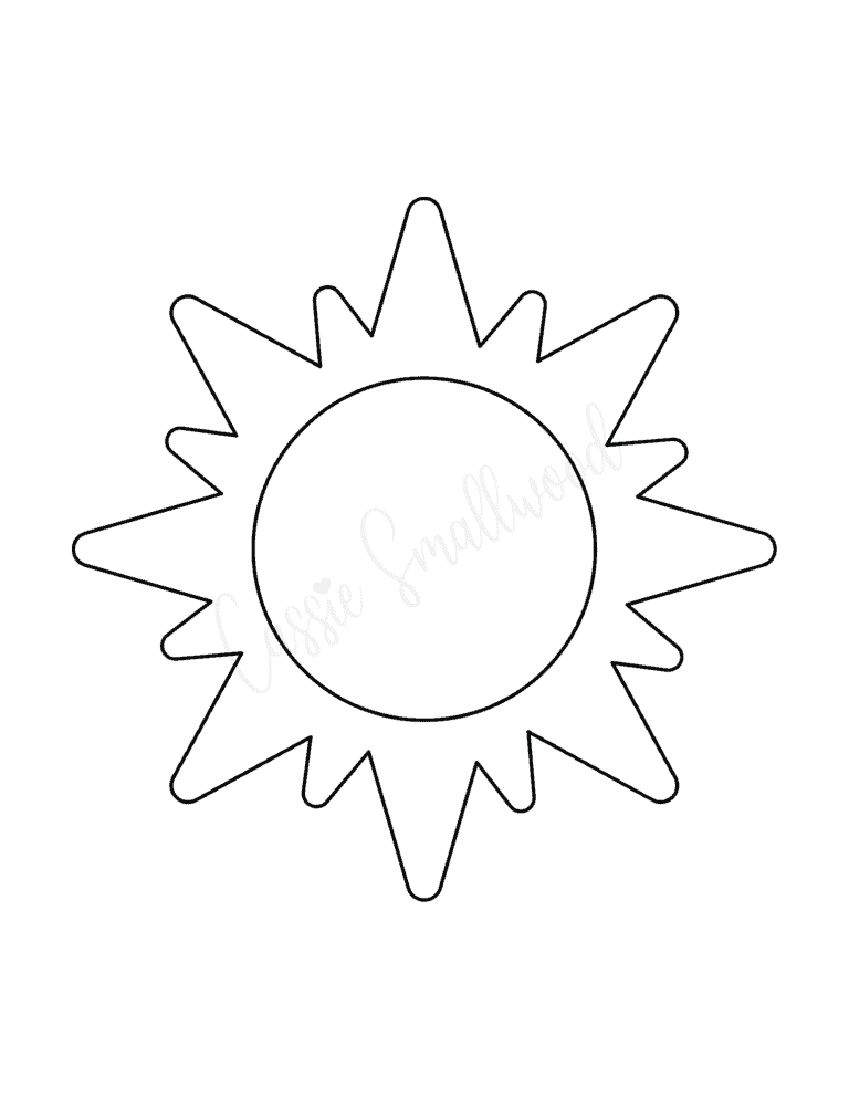 Sun templates lots of shapes and sizes cassie smallwood