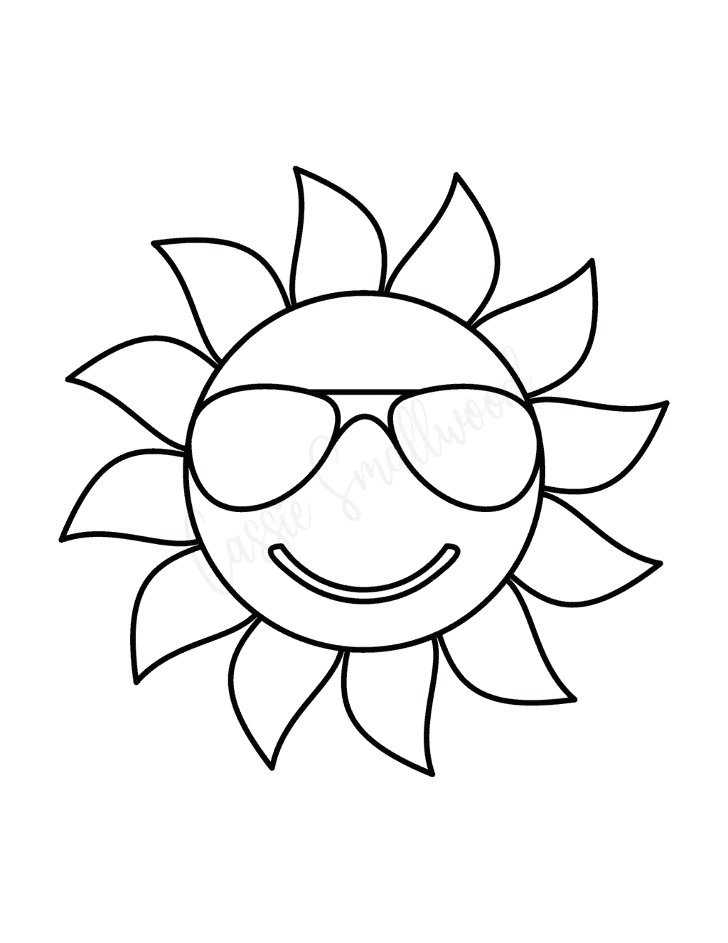 Large Sunshine Template Cassie Smallwood Large Sunshine Template Cassie Smallwood