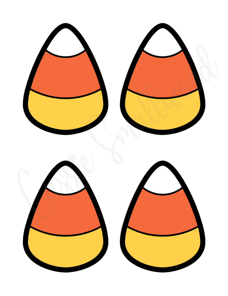 9 Cute Candy Corn Templates (Black And White + Color) Cassie Smallwood
