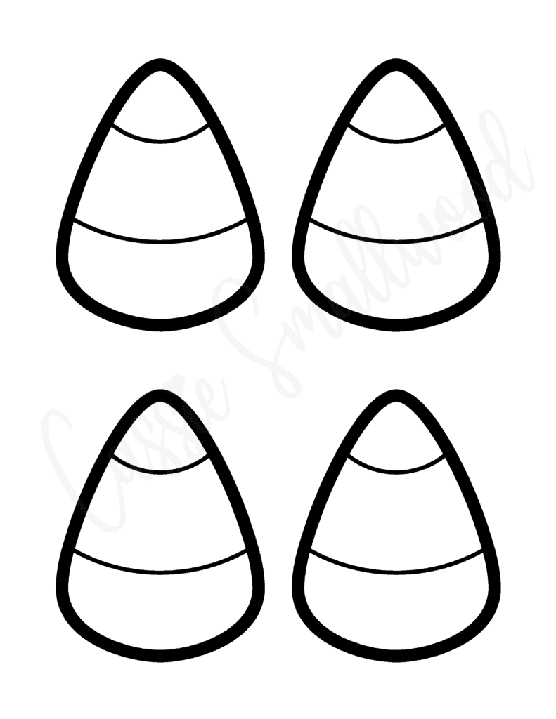 halloween candy corn coloring pages