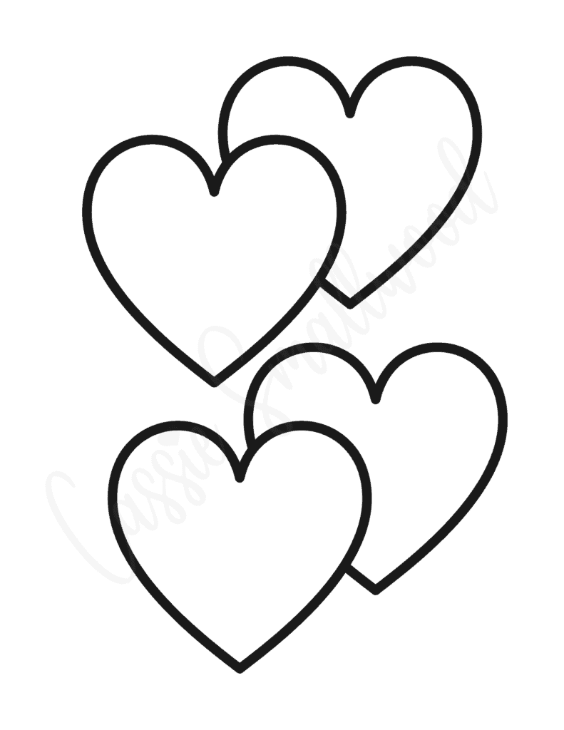 25 Cute Printable Heart Templates (Tons Of Different Sizes and Shapes