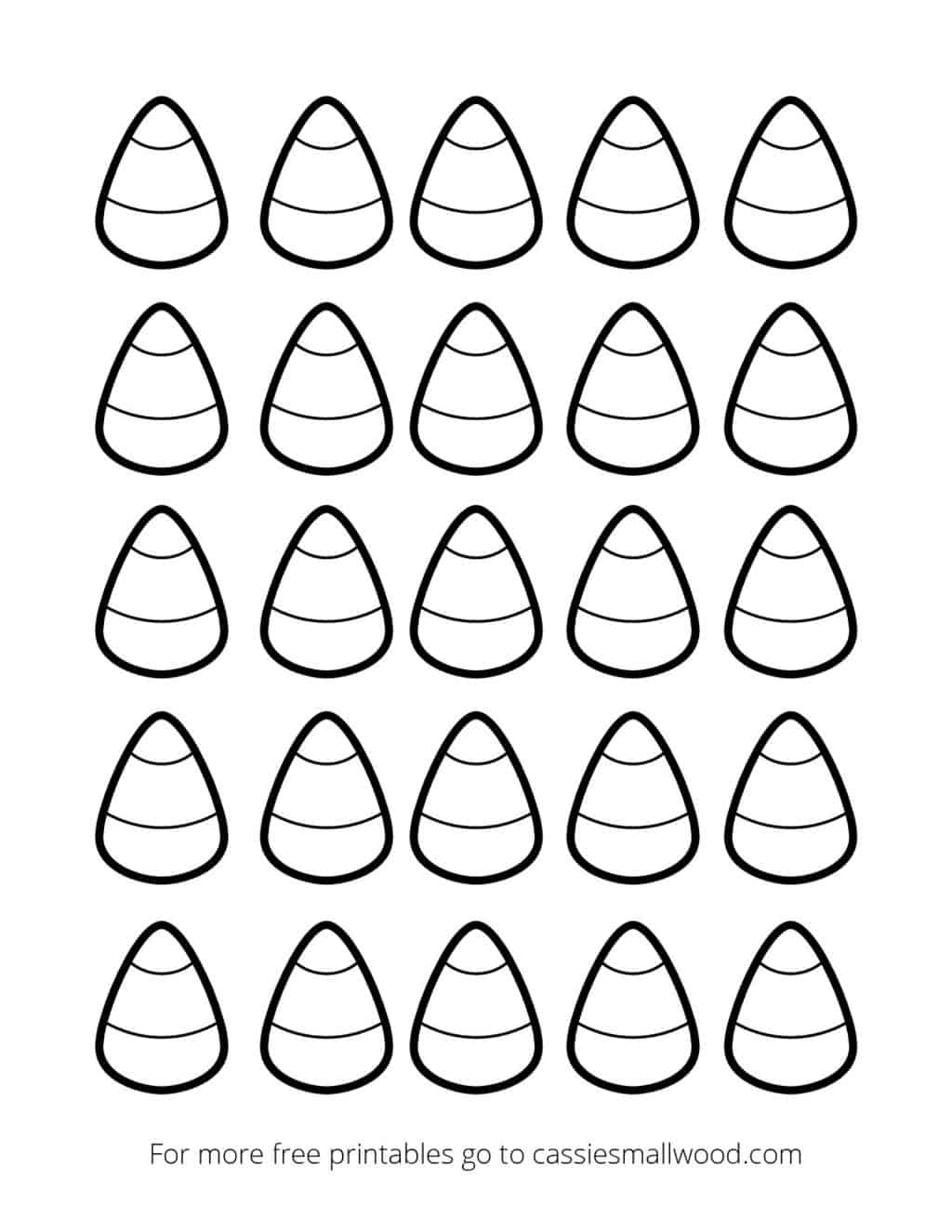 Mini Candy Corn Template Black and White - Cassie Smallwood mini-candy-corn-template-black-and-white-cassie-smallwood