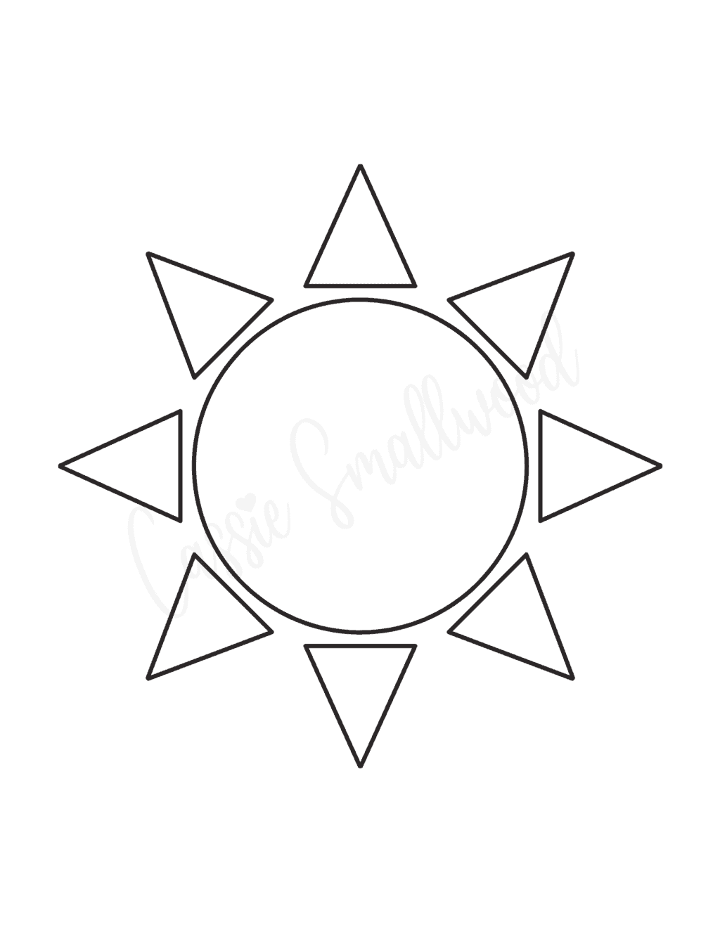 17 Cute Sun Coloring Pages - Cassie Smallwood