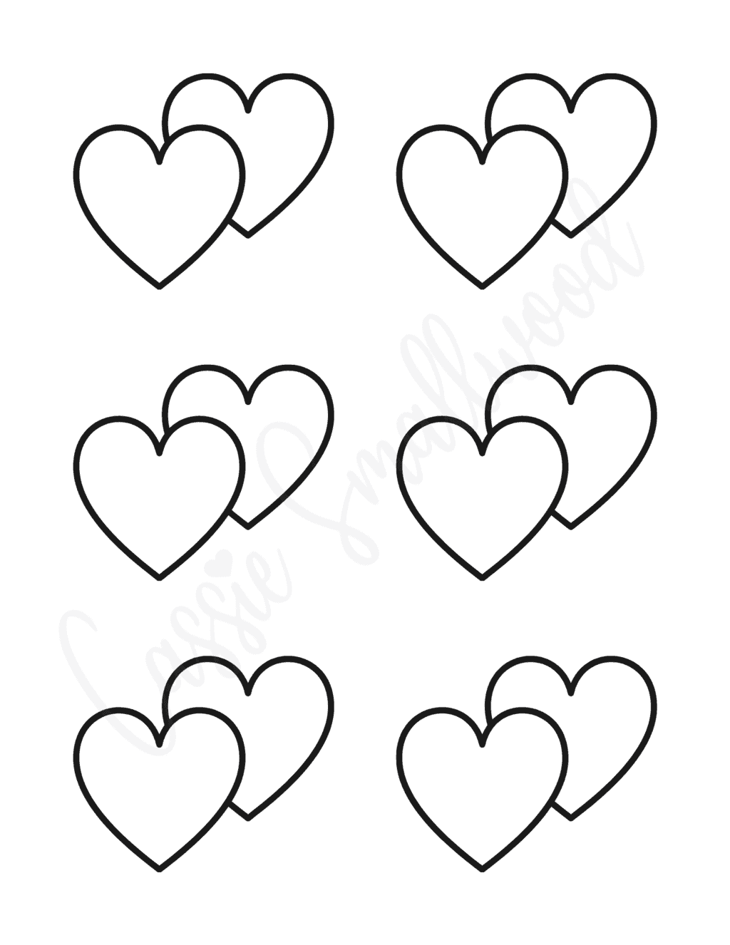 25 FREE Printable Heart Templates (Small To Large Sizes) - Cassie Smallwood