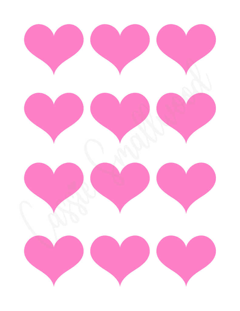 25 Cute Printable Heart Templates Tons Of Different Sizes And Shapes 