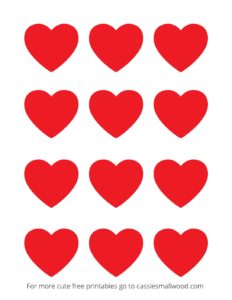 Small Red Heart Template - Cassie Smallwood